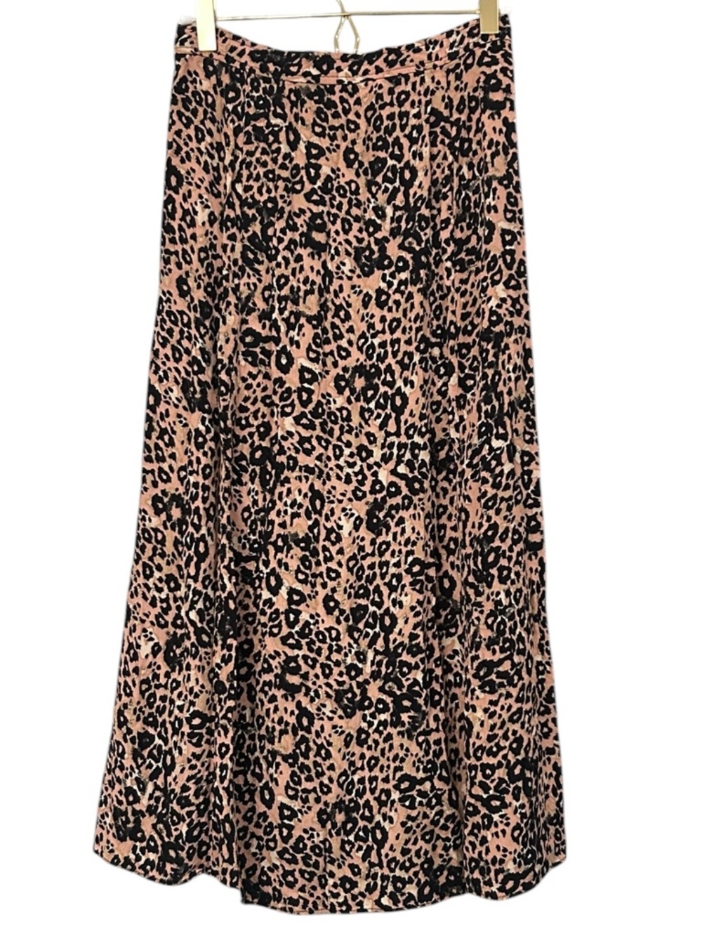 Wilfred Aritzia Amelie Leopard Print A-line Midi Button From Skirt Size 2 - Picture 3 of 11